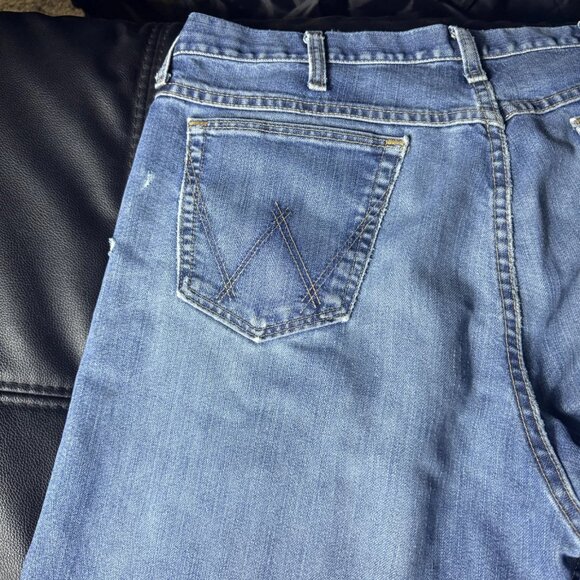 Wrangler 01 Competition Cool Vintage Men's Straight Leg Jeans Blue Denim 35x34 - Picture 11 of 16